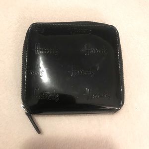 HARRODS Black PVC Wallet with “HARRODS” imprinted